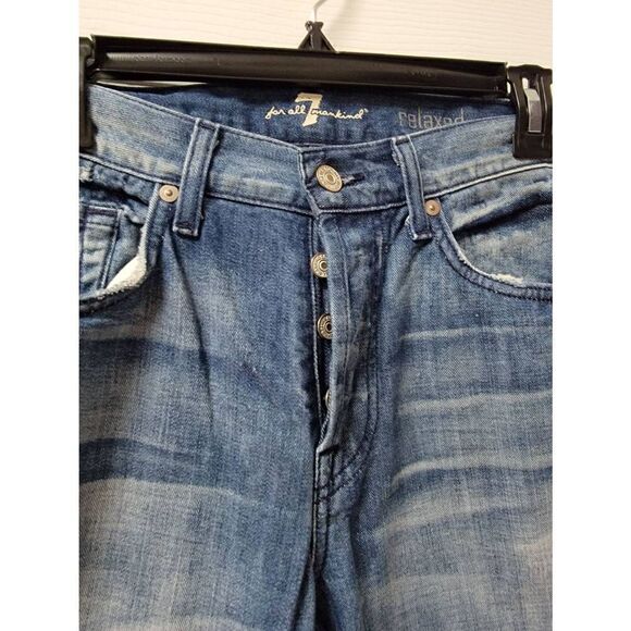 7 For All Mankind Relaxed Jeans 29X34 - Picture 5 of 8